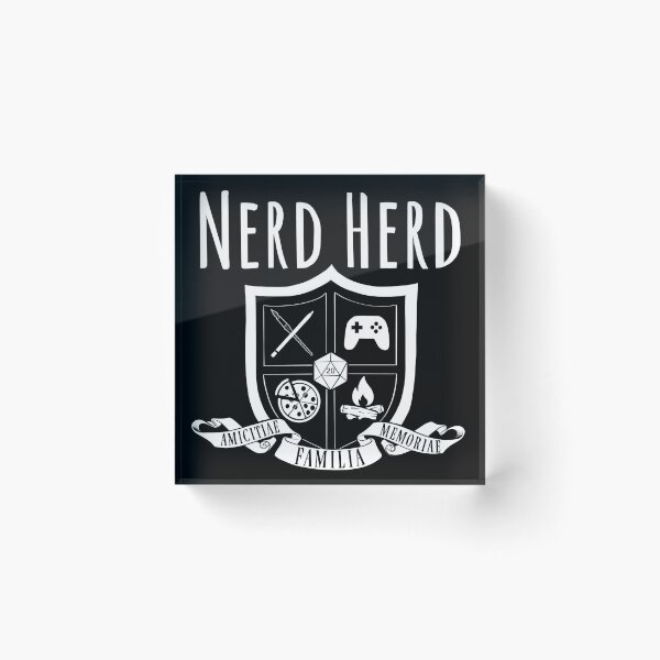 Item preview, Nerd Herd Emblem (with Title) designed and sold by bubblelazer.