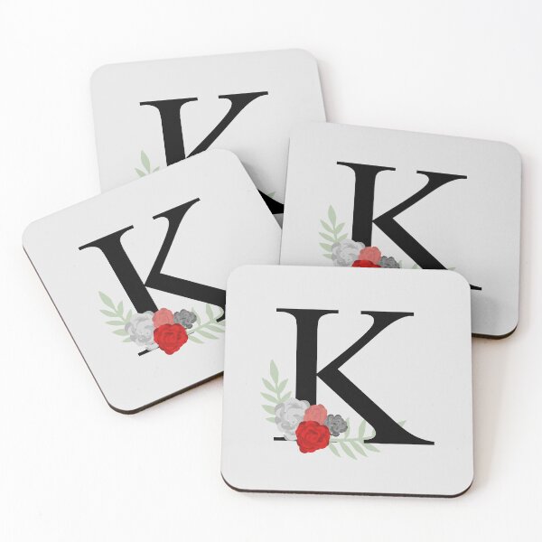 Artikelvorschau, Blumenmonogramm K. entworfen und verkauft von kayleeoconnor.