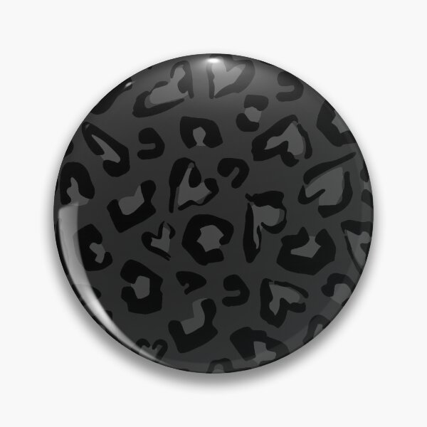 Item preview, black leopard print heart kawaii designed and sold by Gossip Rag.