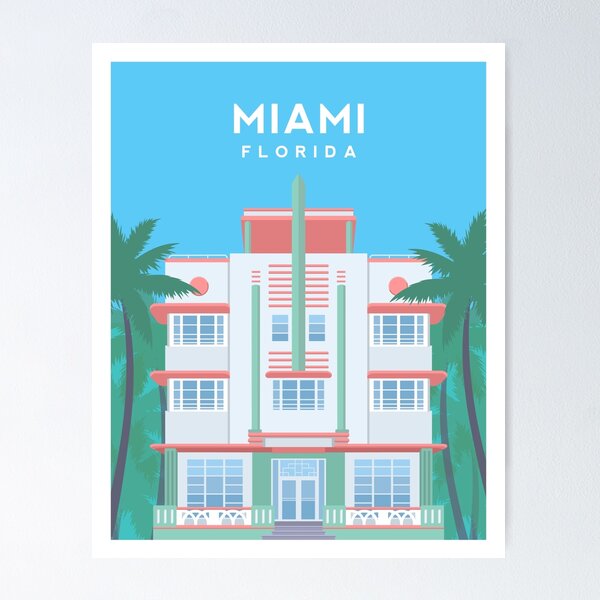 En Floride, une maison colorée de style Miami Art déco