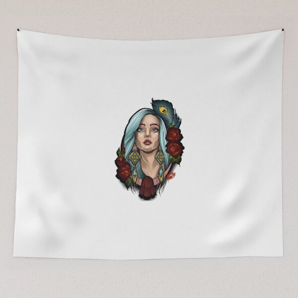 Item preview, Neotrad peacook lady designed and sold by Bitztattoo.