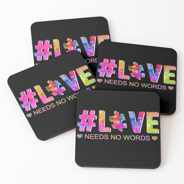 Item preview, Love needs No Words Autism Awareness Gifts designed and sold by rechardtee.
