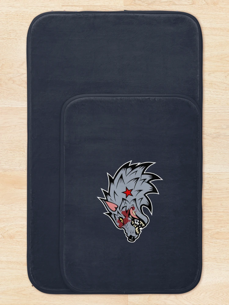 Thumbnail 5 of 6, Bath Mat, Silver Wolf designed and sold by RUBTOX.