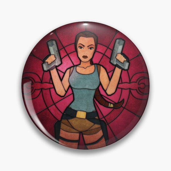 Item preview, Stained Glass Tomb Raider designed and sold by RikDrawsThings.
