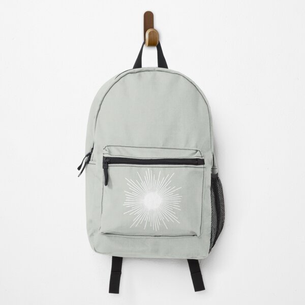 Item preview, Sunburst - Minimalist Sun in Pale Sage Grey and White designed and sold by kierkegaard.