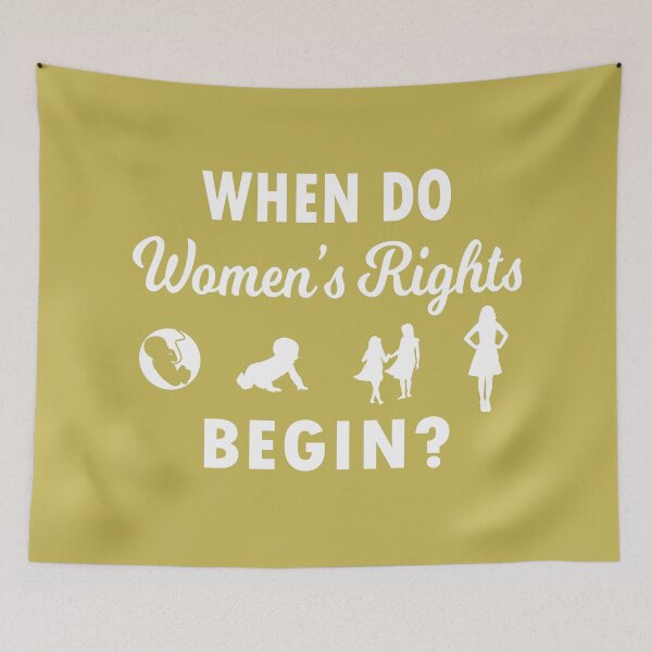 Item preview, When Do Women's Rights Begin designed and sold by OpiningUterus.