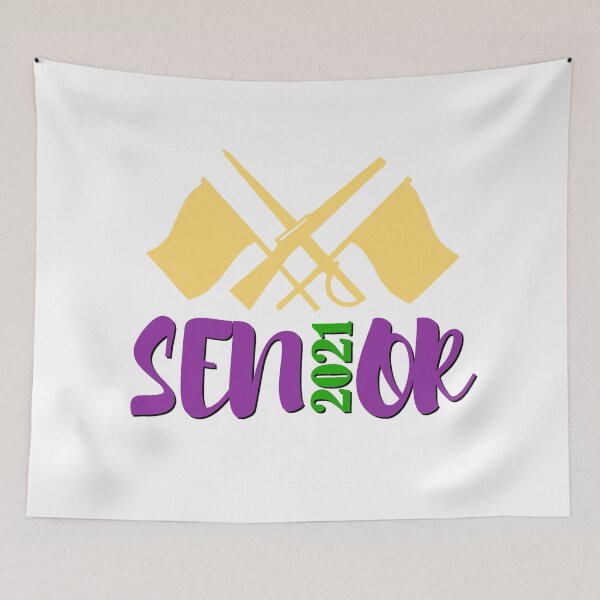 Item preview, Senior - Class of 2021 - Color Guard Flag/Sabre/Rifle designed and sold by BandMomDesigns.
