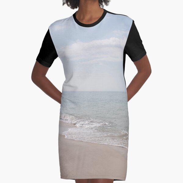 Pastel Waters Graphic T-Shirt Dress