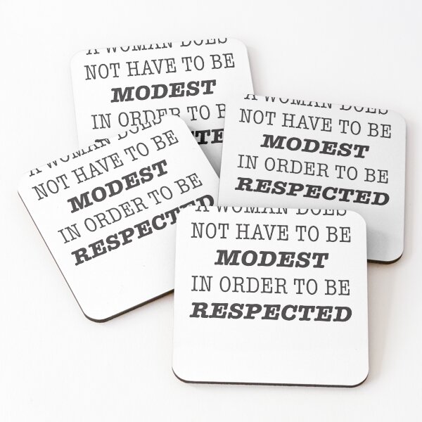 Item preview, A woman does not have to be modest to be respected designed and sold by RoguePixel.