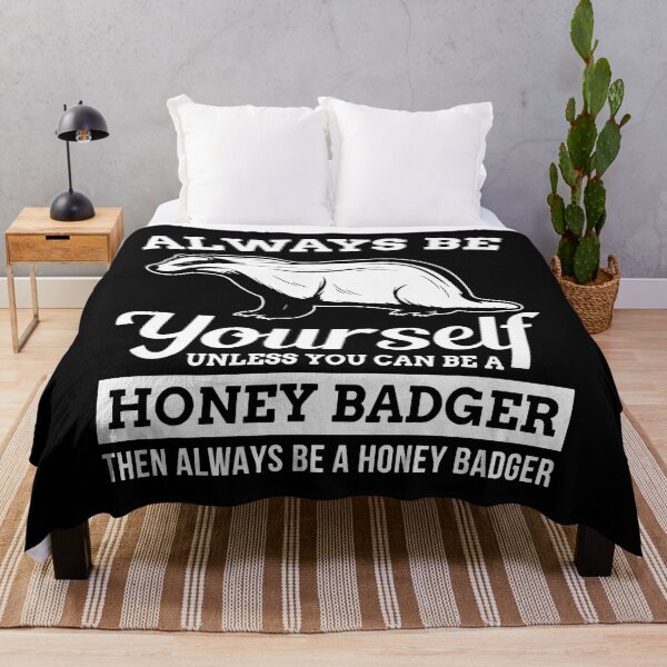 Item preview, Honey Badger Funny Quotes Gift for kid designed and sold by BrennaEirlys.