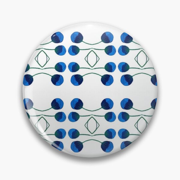 Item preview, Flowery blue & white pattern5 designed and sold by angran.