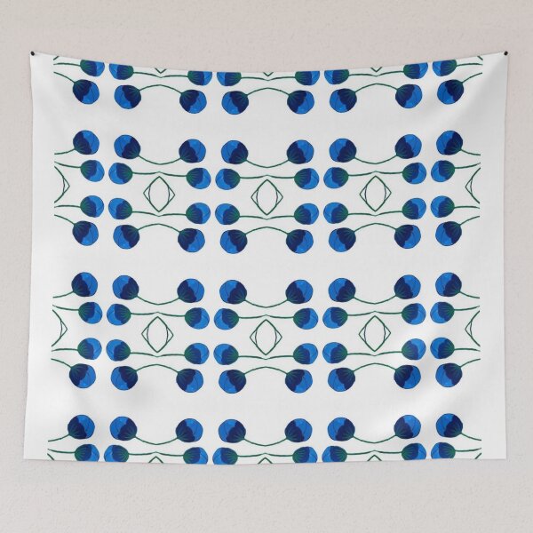 Item preview, Flowery blue & white pattern5 designed and sold by angran.