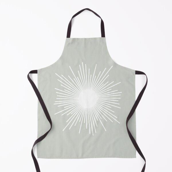 Item preview, Sunburst - Minimalist Sun in Pale Sage Grey and White designed and sold by kierkegaard.