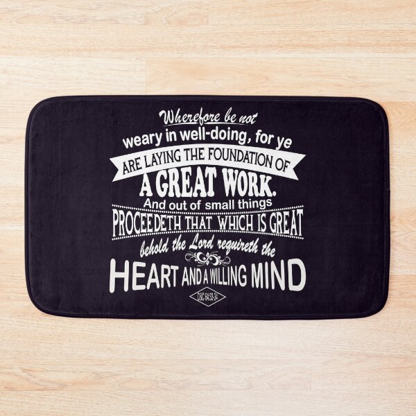 Item preview, Laying the foundation of a great work -white designed and sold by Heather Walton.