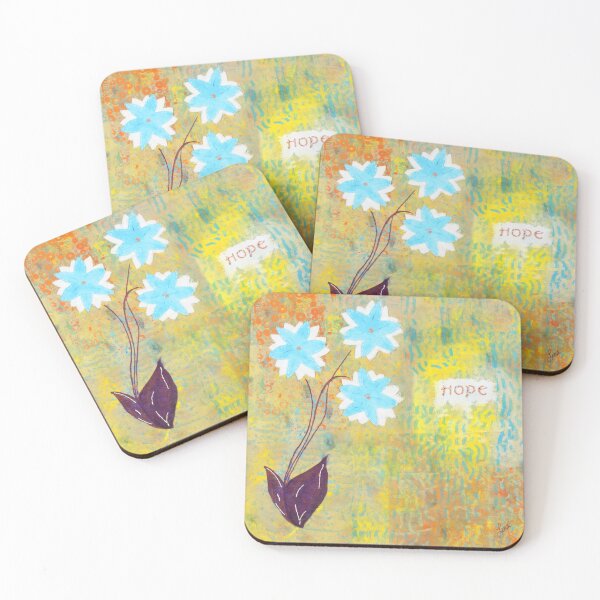 Item preview, We Are Hope Floral Abstract Art designed and sold by Lena Cox Studio.