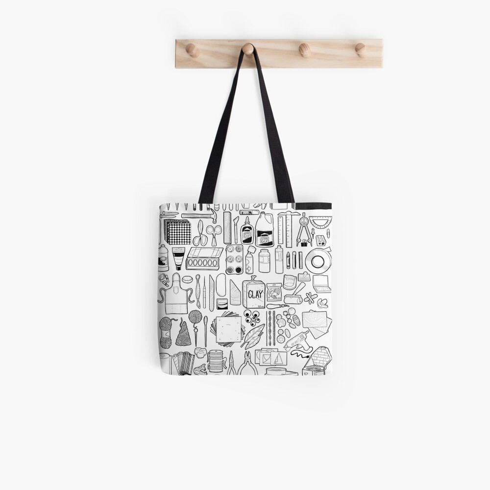 85+ Art Supply Doodles in Black iPad Case & Skin for Sale by thecraftace