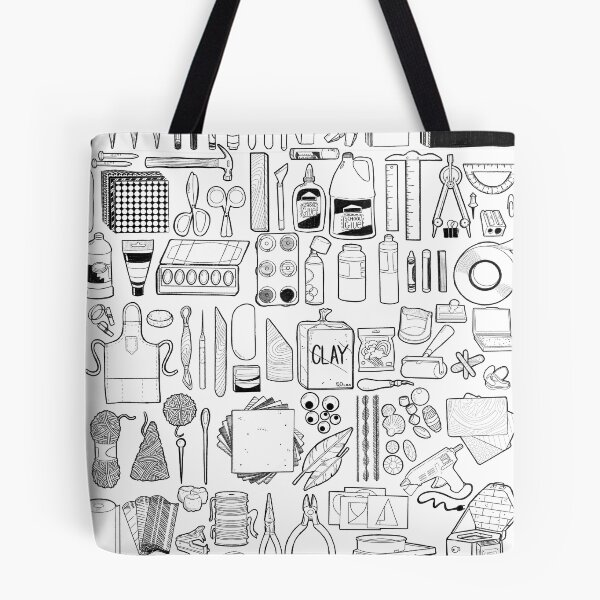Item preview, 85+ Art Supply Doodles in Black designed and sold by thecraftace.