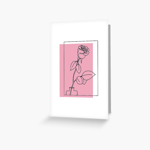 Item preview, Pink Rose Minimalistic Design designed and sold by ebullient.