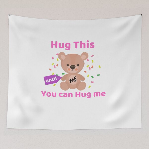 Item preview, Hug this  Pillow  until you can  hug me  Surprise  Valentines Gift designed and sold by eucagarland.