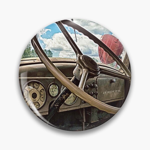 Item preview, Antique Truck Drivers Seat and Interior, Steering Wheel and Dashboard designed and sold by Mike Koenig.