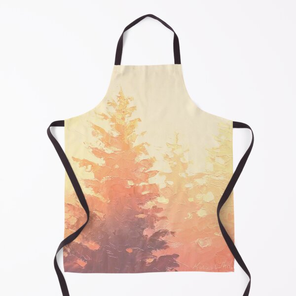Item preview, Cedar Trees Silhouette - Foggy Forest Painting Light Version designed and sold by Karen Whitworth.