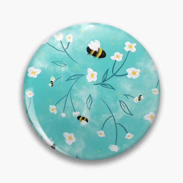Item preview, Bee delightful, spring and summer whimiscal illustration designed and sold by MiniMoonArts.