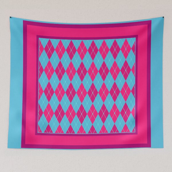 Artikelvorschau, Argyle Pink und Blau - Preppy 01 entworfen und verkauft von vortexatelier.