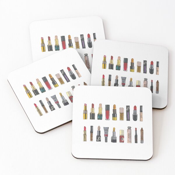 Item preview, Tiny Makeup Lipsticks Lipbalm Lipgloss Lippies designed and sold by lalashellsArt.