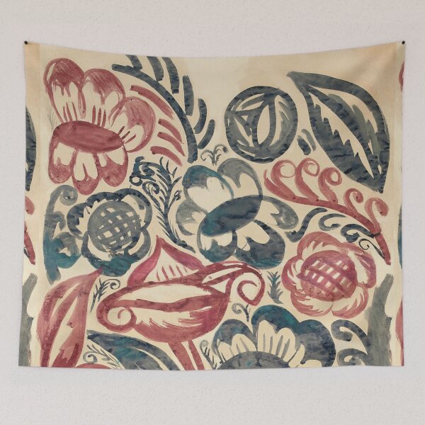 Item preview, Raoul Dufy Red and Blue Flowers designed and sold by emidye20.