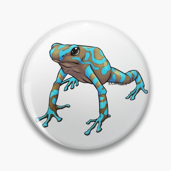 Item preview, Blue and Black Poison Dart Frog designed and sold by LizardBeans.