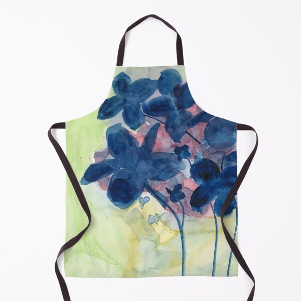 Item preview, Blue Flowers Watercolor Painting  designed and sold by Eugenia Alvarez.