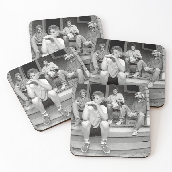 Item preview, Golden black and white photography girls sitting on porch  designed and sold by pneuf.