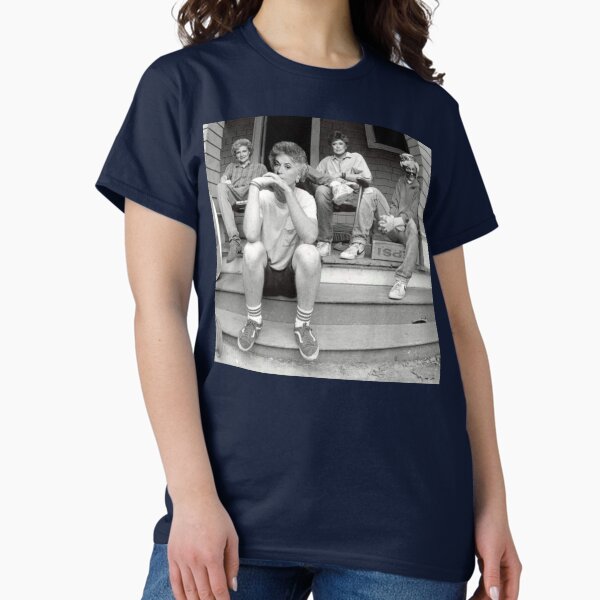 Item preview, Golden black and white photography girls sitting on porch  designed and sold by pneuf.