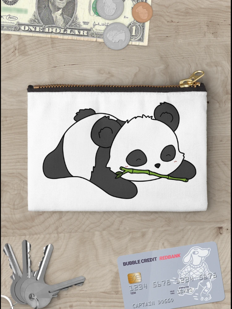Thumbnail 3 of 4, Zipper Pouch, Panda designed and sold by StickerHome.