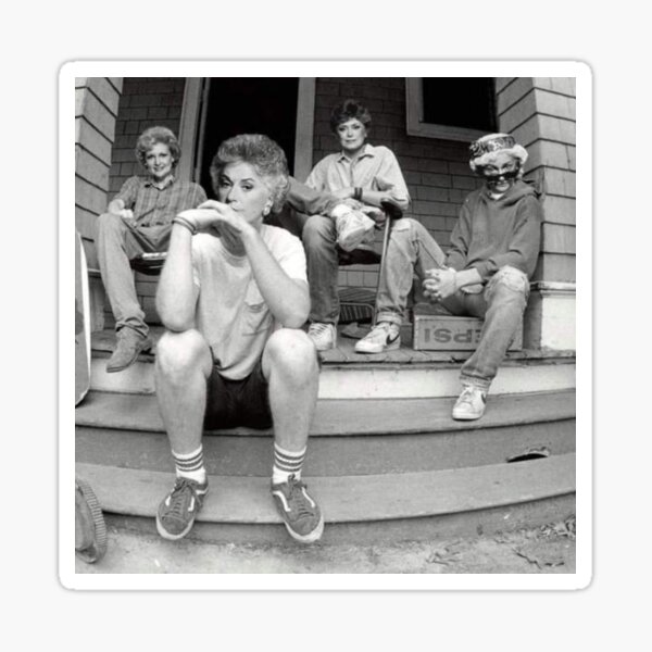 Item preview, Golden black and white photography girls sitting on porch  designed and sold by pneuf.