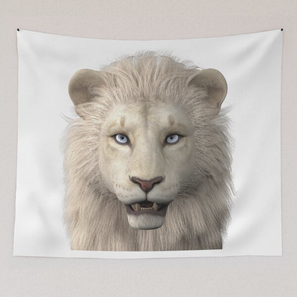 Item preview, White Lion Face designed and sold by Mythos57.