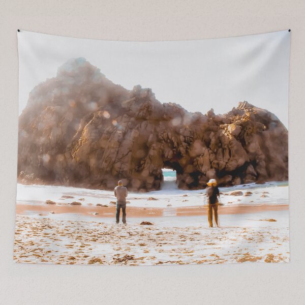 Item preview, Big stone and sandy beach at Pfeiffer beach, Big Sur, California, USA designed and sold by Mrvell.