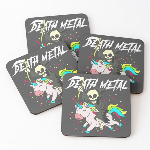 Aperçu de l'œuvre Death Metal Unicorn créée et vendue par TeeLove-Co.