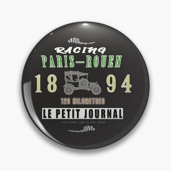 Item preview, Car Auto Race Racing Vehicle Paris Rouen 1894 Text Classic Vintage Old  designed and sold by niksy.