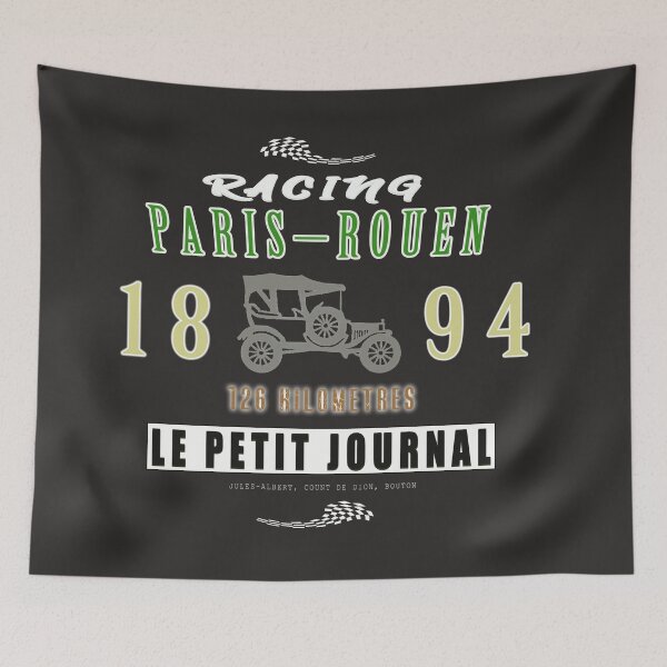 Item preview, Car Auto Race Racing Vehicle Paris Rouen 1894 Text Classic Vintage Old  designed and sold by niksy.