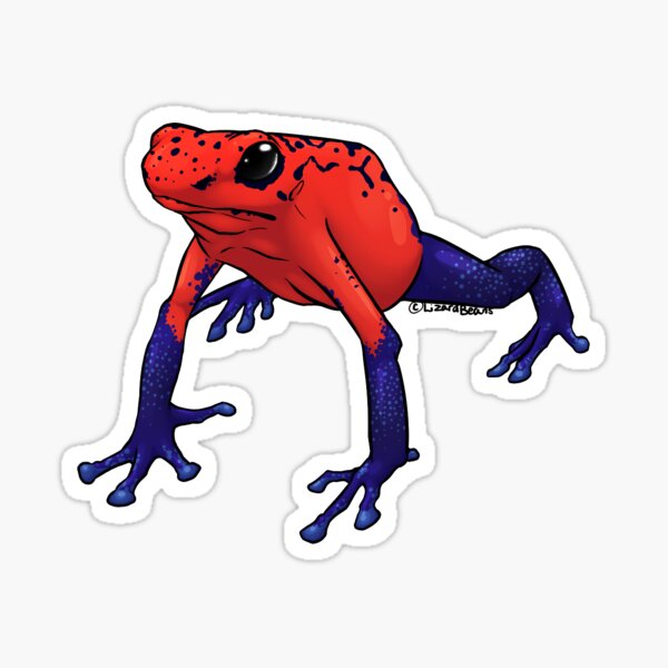 Item preview, Strawberry Poison Dart Frog designed and sold by LizardBeans.