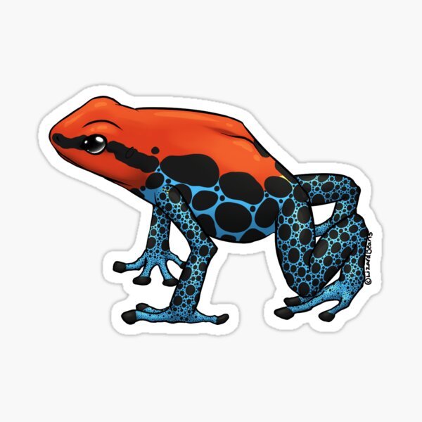 Item preview, Red Backed Poison Dart Frog designed and sold by LizardBeans.