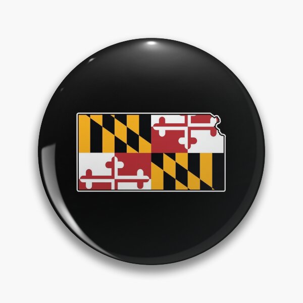Item preview, Maryland Flag Kansas Map designed and sold by MarylandStyle.