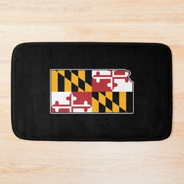 Item preview, Maryland Flag Kansas Map designed and sold by MarylandStyle.