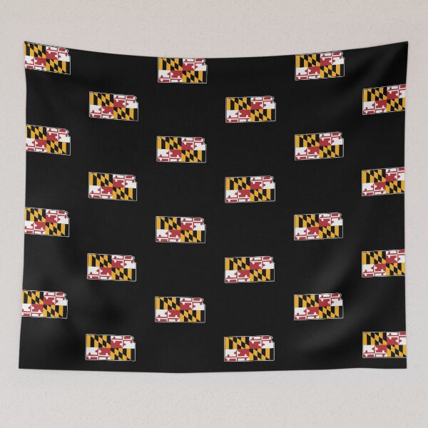 Item preview, Maryland Flag Kansas Map designed and sold by MarylandStyle.