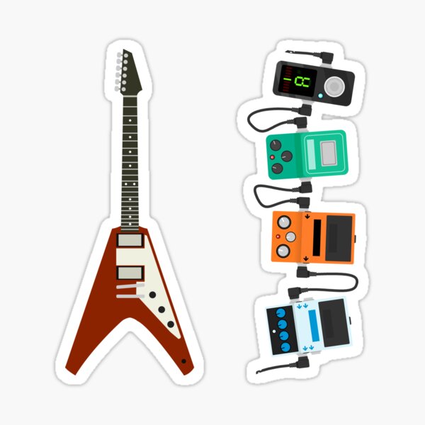 Flying V Sticker - Vintage Cherry Sticker