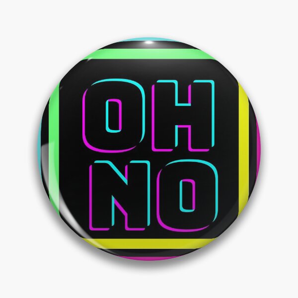 Item preview, Oh No Neon Boxes and Retro Text designed and sold by Punderstandable.