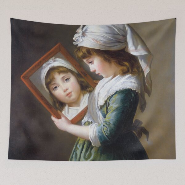 Item preview, Little Girl with Mirror Painting designed and sold by billduncan.