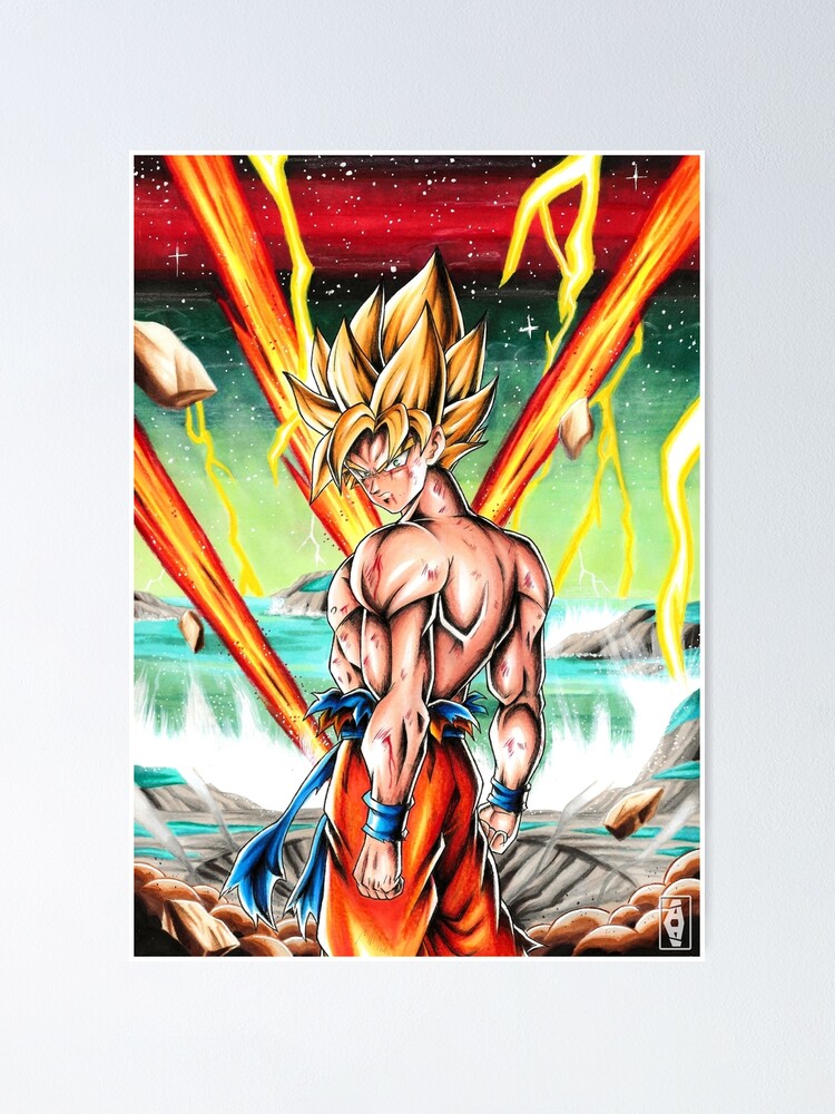 Poster Dragon Ball Z - SS Goku, Wall Art, Gifts & Merchandise