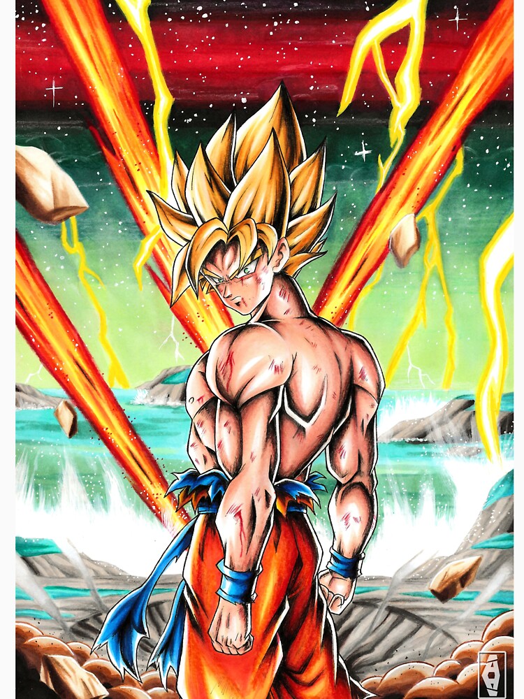 Gogeta ssj4 Poster by Abyllion-art, gogeta ssj4 manga 